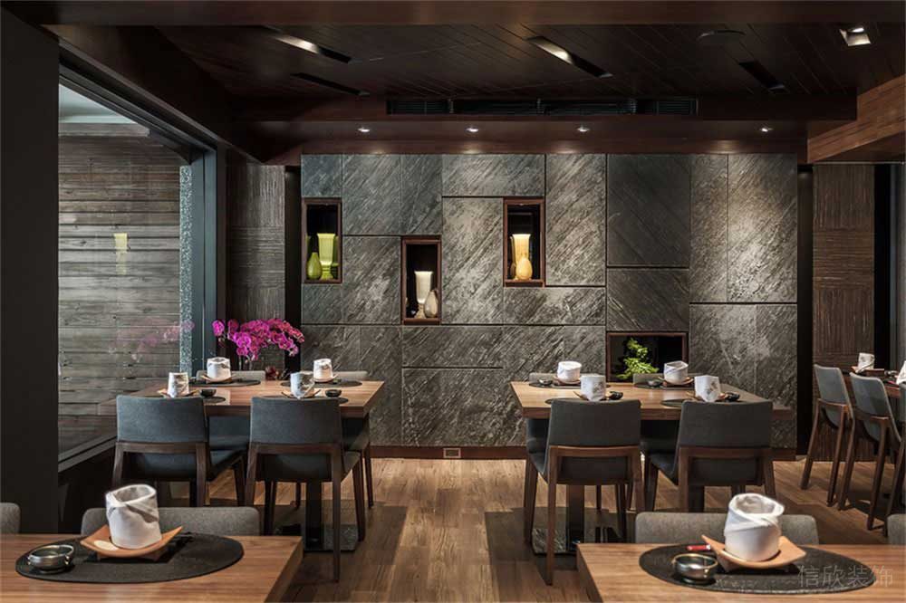 深圳寶安簡約風(fēng)中餐廳裝修設(shè)計案例軟裝陳設(shè)