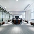 寶安區(qū)朗峻廣場現(xiàn)代簡約風格辦公室裝修設計會議室效果圖