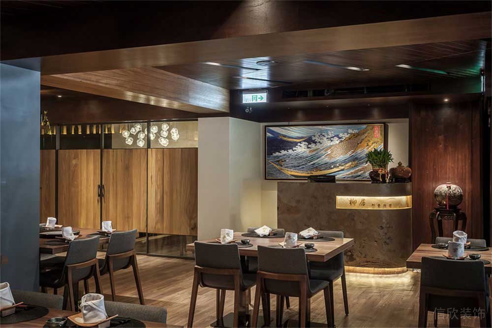深圳寶安簡約風(fēng)中餐廳裝修設(shè)計案例前臺