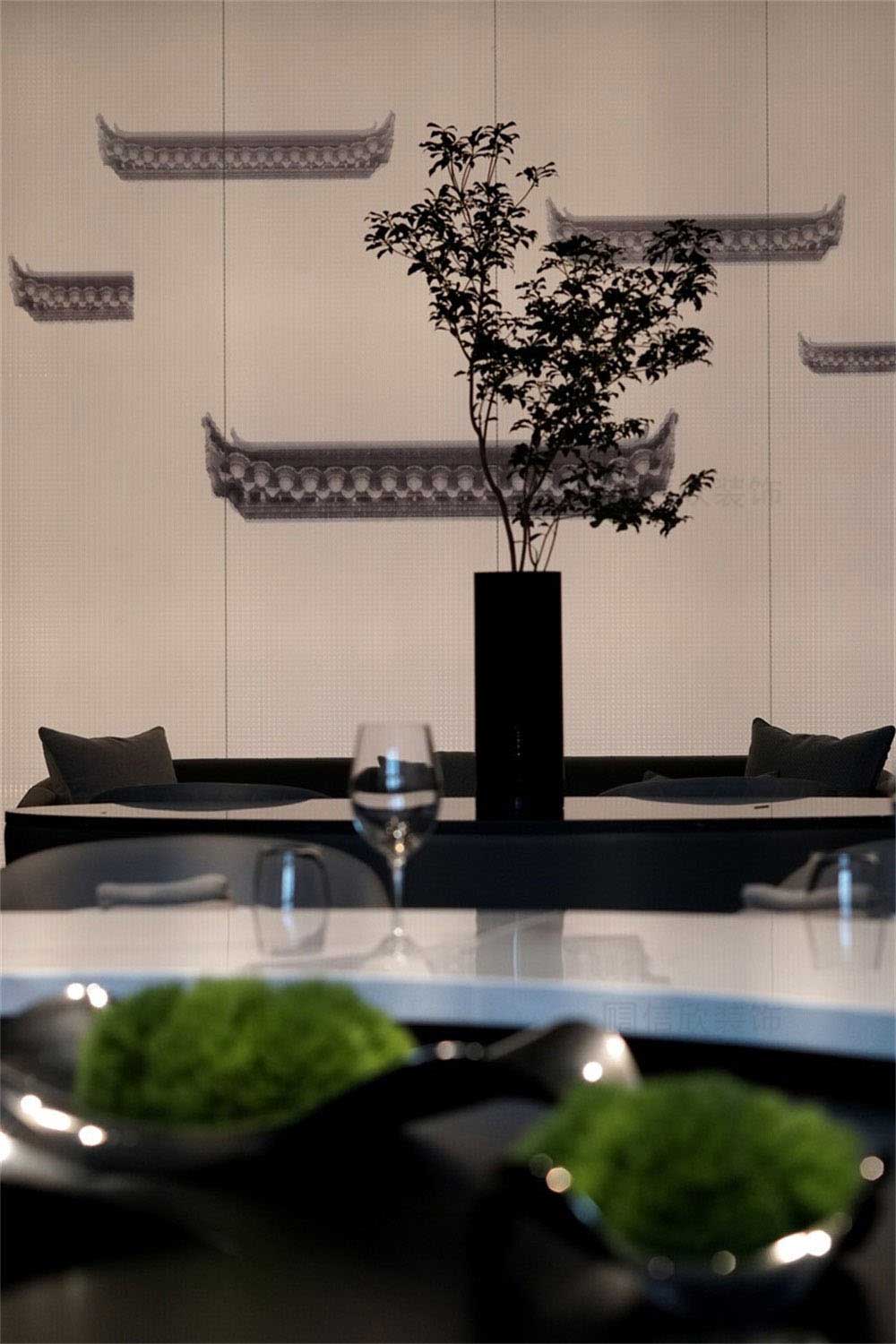 深圳南山新中式餐廳裝修設(shè)計案例工藝細節(jié)