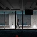 深圳龍華信利康樂創(chuàng)薈大廈簡約風格辦公室裝修設計案例走廊過道效果圖