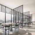 深圳羅湖東門鴻展中心城極簡風(fēng)格川菜館裝修案例8人用餐區(qū)效果圖
