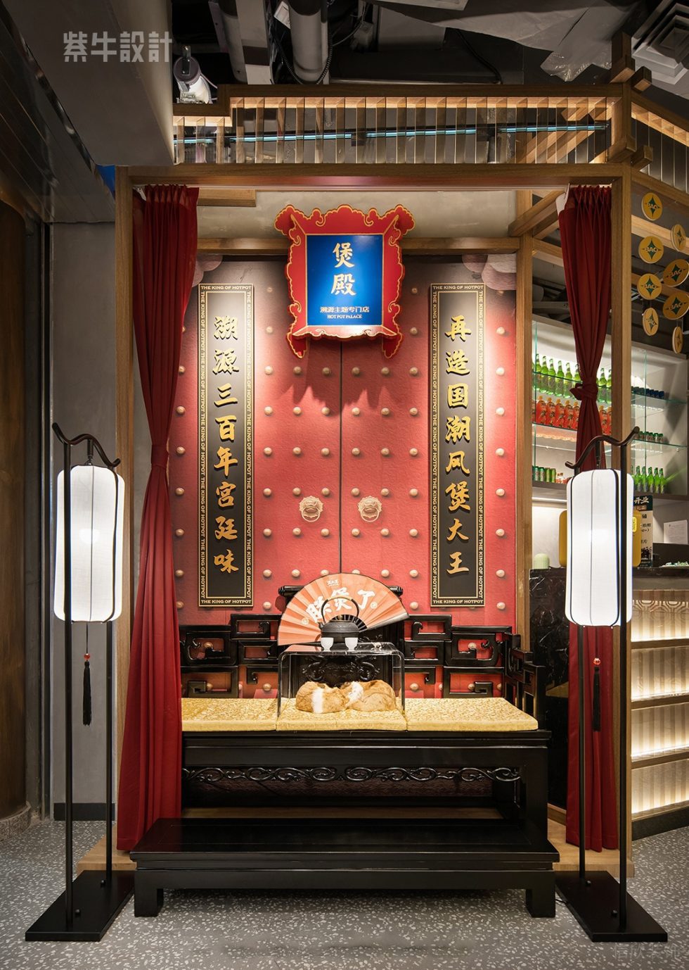 古典中式火鍋店門口古典大門裝修設(shè)計(jì)