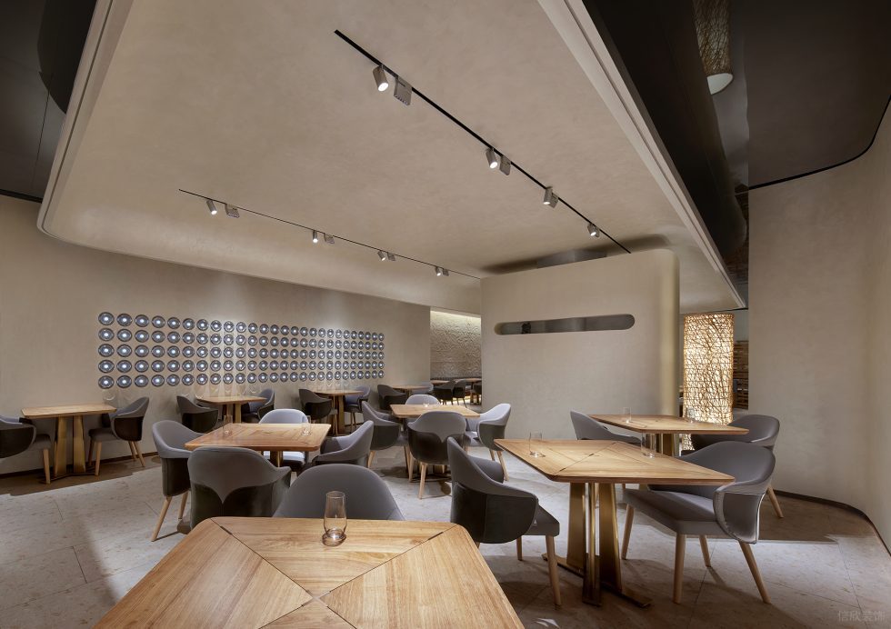 現(xiàn)代極簡餐廳干凈利落用餐區(qū)裝修設計