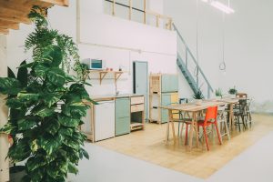 原木風創(chuàng)意工作室裝修設計 茶水間及用餐區(qū)