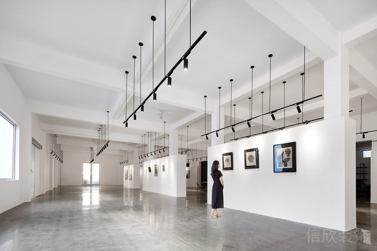 純白色簡約系畫廊展廳工作室設(shè)計
