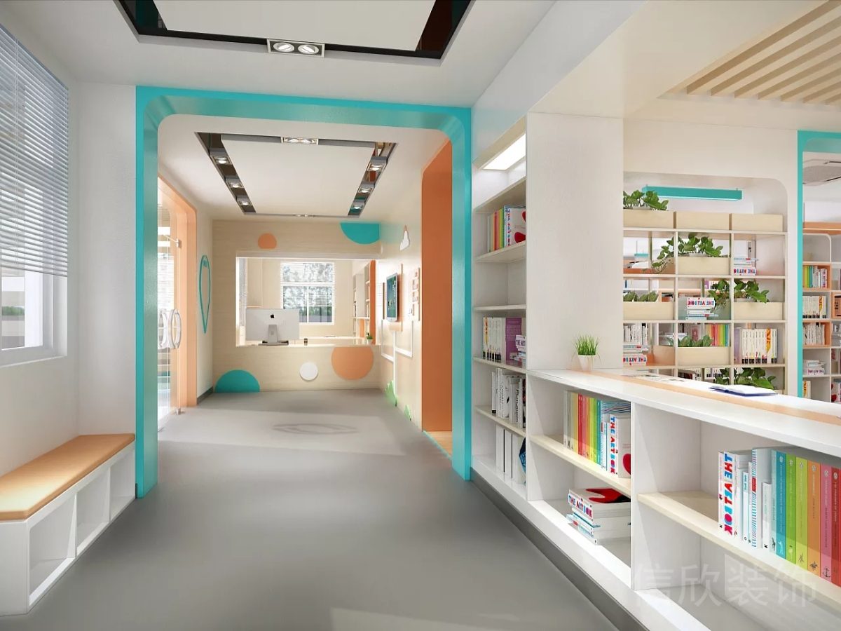 幼兒教育靜音過(guò)道圖書館PVC地面